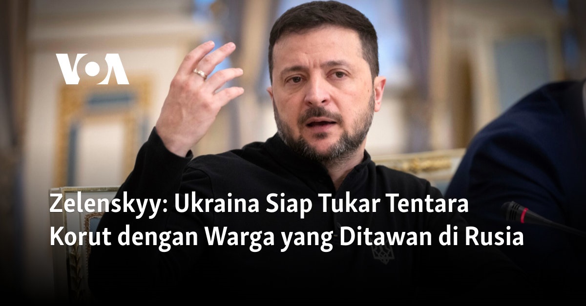 Ukraina Siap Tukar Tentara Korut dengan Warga yang Ditawan di Rusia