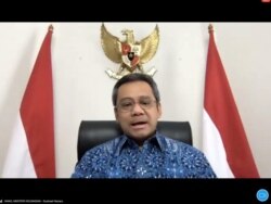 Wamenkeu Suahasil Nazara dalam telekonferensi pers di Jakarta , Rabu (30/9). (Foto: screenshot/Setpres RI)