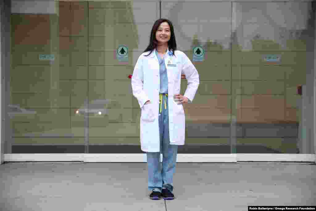 Tara McCannel, 44, Associate Professor of Ophthalmology, M.D., Ph.D., Director of the Ophthalmic Oncology Center at the UCLA Stein Eye Institute of the David Geffen School of Medicine at the University of California, Los Angeles (UCLA), is photographed in in Los Angeles, California, Feb. 27, 2017. "Women are held to a higher standard in knowledge, in abilities, in how the clinical practices go, in appearance," McCannel said. "Women just can't be themselves or just think: 'Oh I'm just going to do my work,' and focus on the job. There are these other things that need to be considered because it's not completely equal even though things are getting better."