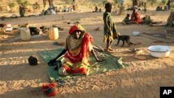 Des personnes déplacées dans le sud-est du Tchad.