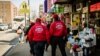 Guardian Angels patrol the streets in Queens. (Photo by Tariq Cilione)