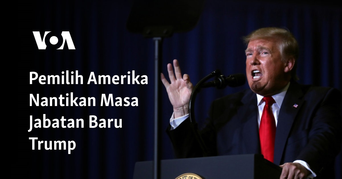 Pemilih Amerika Nantikan Masa Jabatan Baru Trump