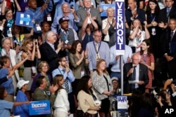 Sen. Bernie Sanders, I-VT., asks that Hillary Clinton become the unanimous choice for President of the United States.