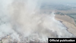  dumping site fire in Hlain Thaya Township