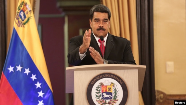 El presidente de Venezuela, Nicolás Maduro, habló el domingo, 5 de agosto de 2018 en Caracas.