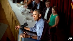سخنرانی باراک اوباما رئیس جمهوری ایالات متحده در بوستون به مناسبت روز کارگر - ۱۶ شهریور ۱۳۹۴