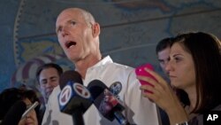 El gobernador Rick Scott dijo que los fondos públicos del estado no deben servir de beneficio a gobiernos como los de Cuba y Siria.