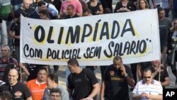 Polícias protestam no Rio de Janeiro