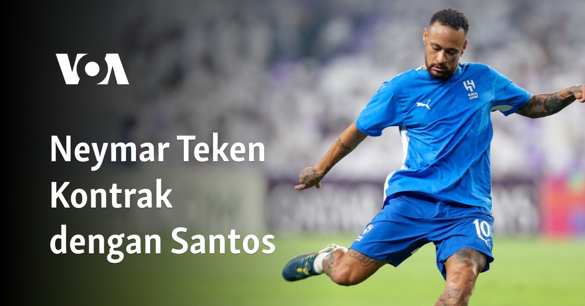 Neymar Teken Kontrak dengan Santos