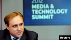 FILE - CrowdStrike co-founder and CTO Dmitri Alperovitch speaks during the Reuters Media and Technology Summit in New York, June 11, 2012.