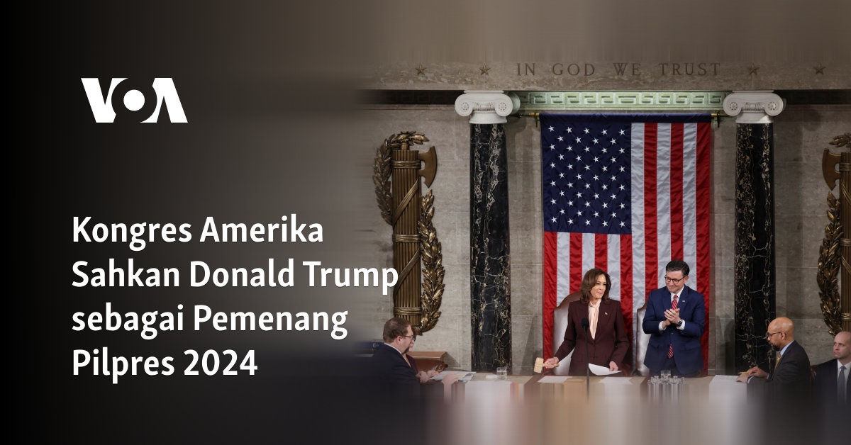 Kongres Amerika Sahkan Donald Trump sebagai Pemenang Pilpres 2024