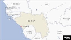 Mapa da Guiné-Conacri