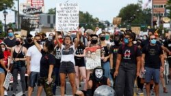 အမေရိကန် ဆန္ဒပြ အကြမ်းဖက်မှုတွေ အပေါ် သမ္မတနဲ့ ဒီမိုကရက် ပြိုင်ဘက်ကြား အခြေအတင်