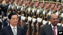 Picha ya Rais wa Sudan Omar al- Bashir na rais wa China Hu Jintao