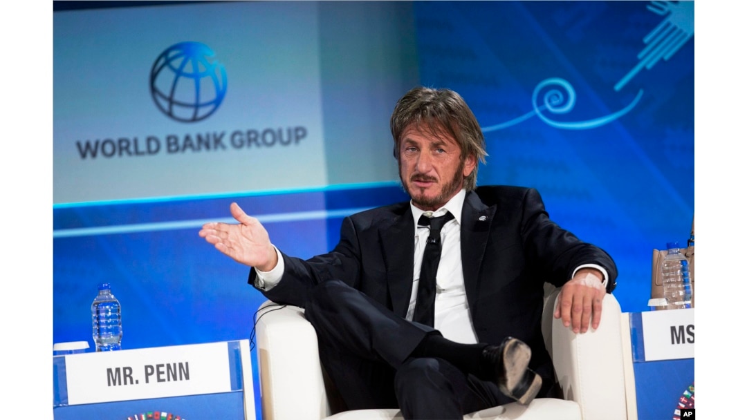 FILE - Actor Sean Penn in Lima, Peru, Oct. 8, 2015.