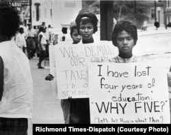 Civil rights protesters in Farmville, July, 1963.