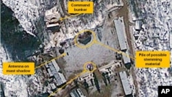 Снимки района, где проводились предыдущие два подземных испытания говорято о том, что вероятность того, что третий взрыв может быть произведен в любое время, довольно высока
