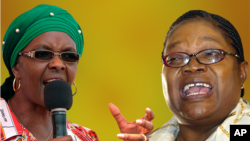 WARRING: First Lady Grace Mugabe and Vice President Joyce Mujuru (Collage by Ntungamili Nkomo)