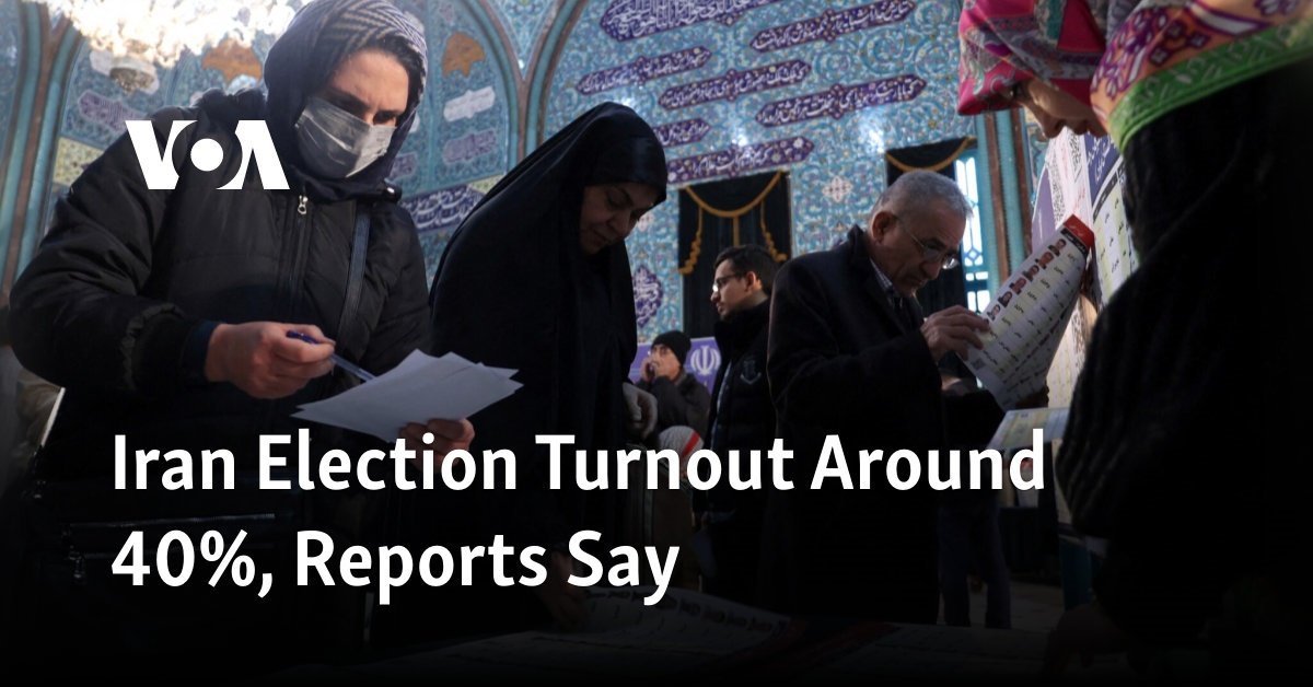 Iran Election Turnout Around 40%, Reports Say