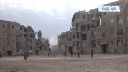 Displaced Families Crowd Into Crumbled IS Housing in Syria