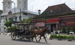 Andong wisata tanpa penumpang di Yogyakarta, 21 Maret 2020. (Foto: Nurhadi Sucahyo)