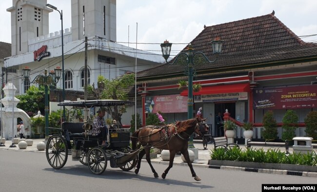 Andong wisata tanpa penumpang di Yogyakarta, 21 Maret 2020. (Foto: Nurhadi Sucahyo)