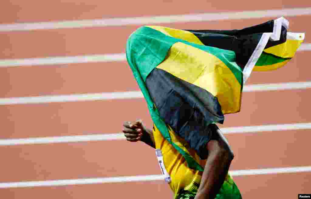 Usain Bolt also won the men's 200m final on Thursday.