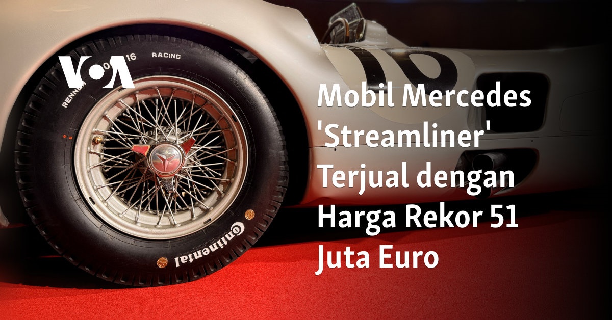 Mobil Mercedes 'Streamliner' Terjual dengan Harga Rekor 51 Juta Euro