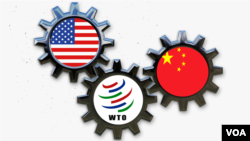 美國和中國在世界貿易組織中較量。