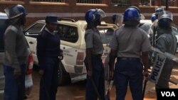 Members of the Zimbabwe Republic Police.