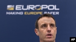 Director of Europol Rob Wainwright during a news conference in The Hague March 16, 2011 (file photo)