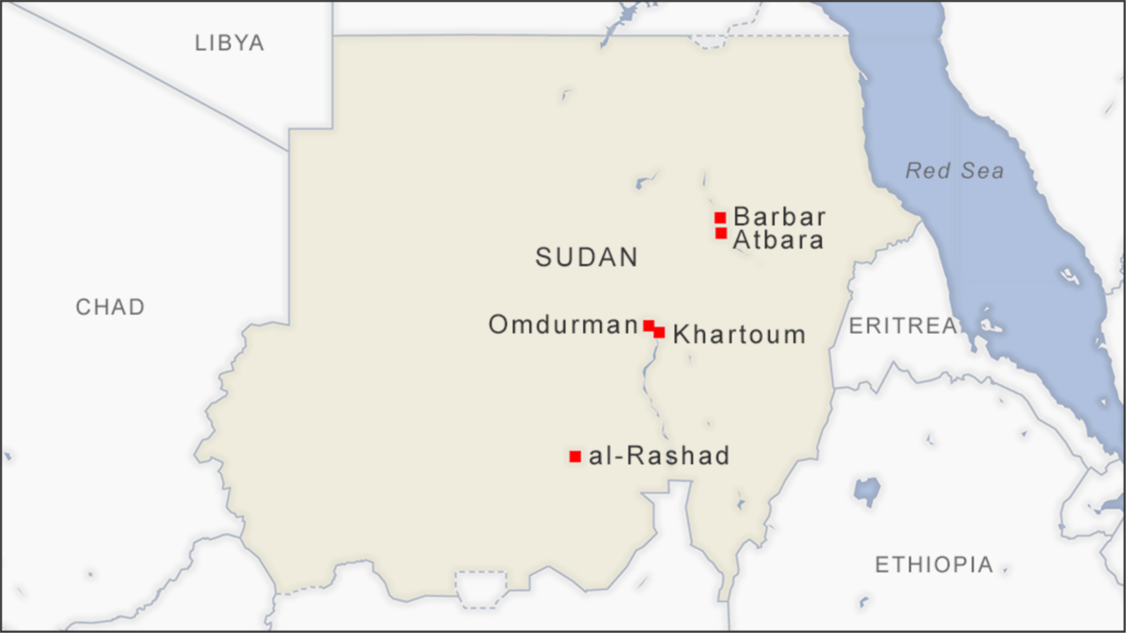 Peta Sudan dan Kota Omdurman.