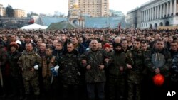 우크라이나 독립광장에 모인 시위대 (자료사진)