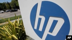 FILE - An exterior view of Hewlett Packard Co.'s headquarters in Palo Alto, California, is shown Aug. 21, 2012.