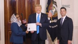 Sudanese and Ghanaian immigrants become US citizens at White House naturalization ceremony