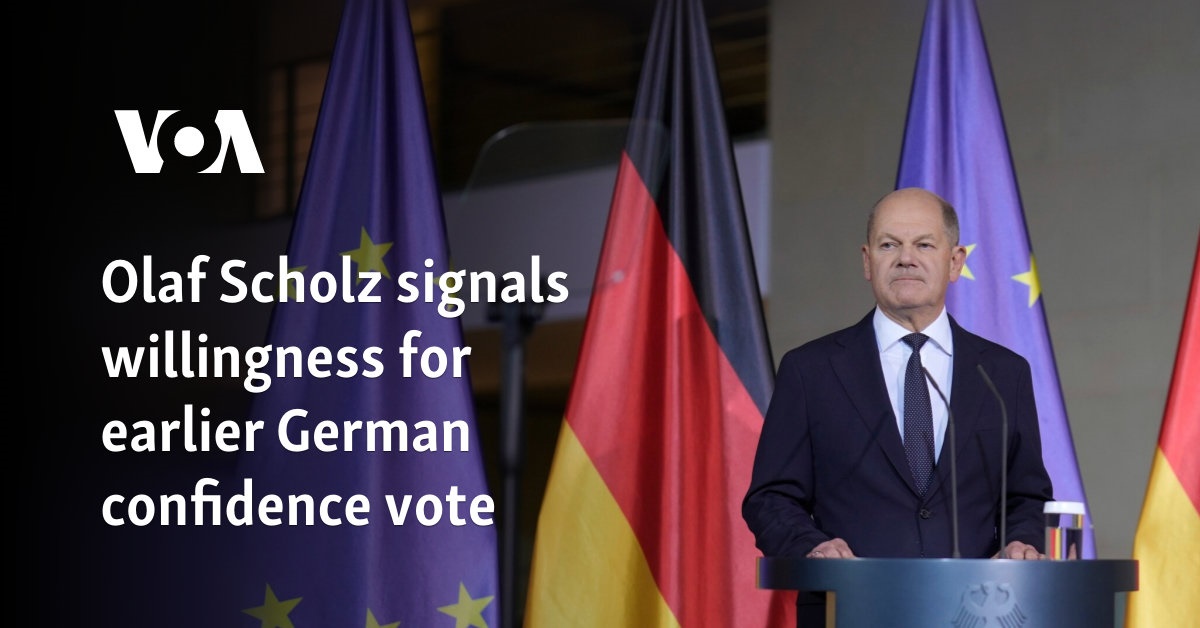 Scholz Faces Confidence Vote, Early Elections Expected