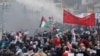 تظاهرات در برابر سفارت آمریکا در لبنان