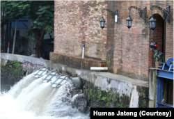 Rumah pompa Kota Lama Semarang, salah satu upaya menekan dampak banjir akibat kenaikan muka laut dan penurunan muka tanah di kawasan ini. (Foto: Courtesy/Humas Jateng)