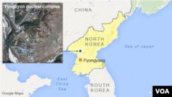 Peta lokasi kompleknuklir Yongbyon di North Korea (Foto: dok).