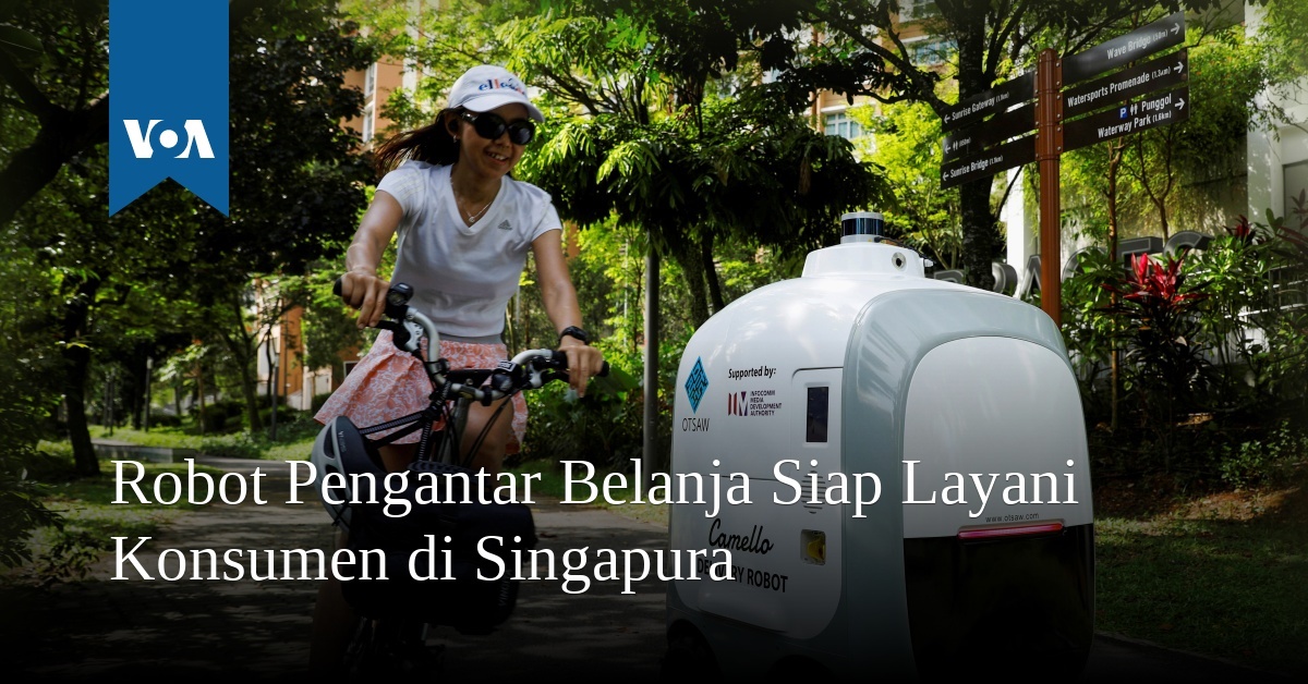 Robot Pengantar Belanja Siap Layani Konsumen di Singapura