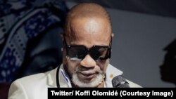 Le chanteur Koffi Olomidé, 1er avril 2018. (Twitter/ Koffi Olomidé)