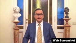 Ông Sam Rainsy, cựu lãnh đạo của đảng Đảng Cứu Quốc Campuchia (CNRP).