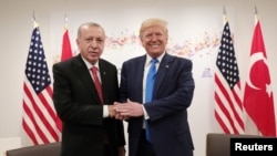 Serokomarî Tirkiyê R. T. Erdogan û Serokê Amerîka Donald Trump