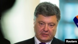 FILE - Presidential candidate Petro Poroschenko