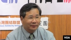 台湾在野党台联党政策会主委许忠信（VOA 美国之音张永泰拍摄 ）