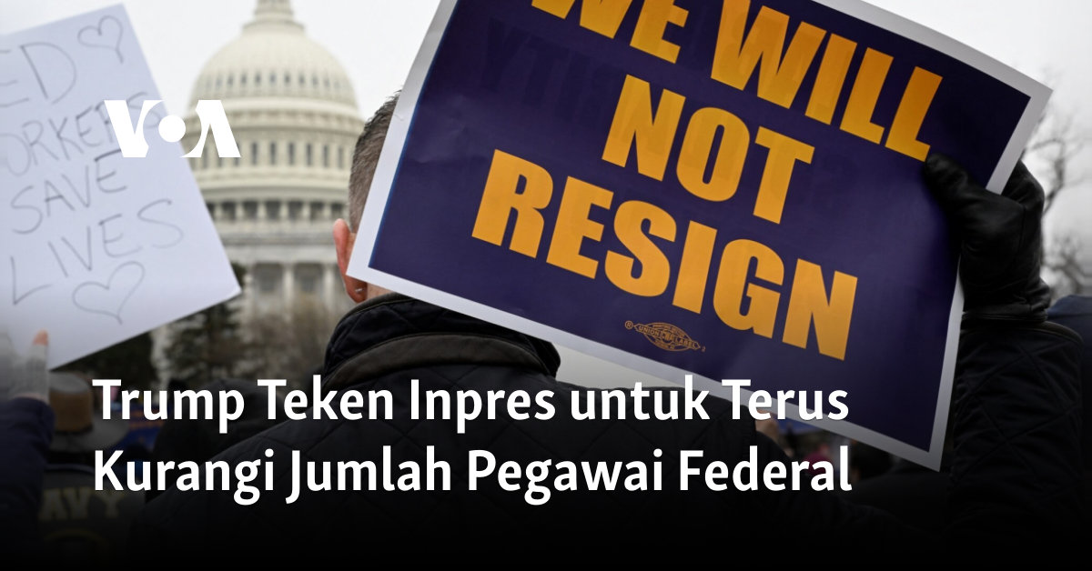 Trump Teken Inpres untuk Terus Kurangi Jumlah Pegawai Federal