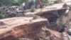 Bridge swept away along one of the major roads in Masvingo province. (Courtesy Image)