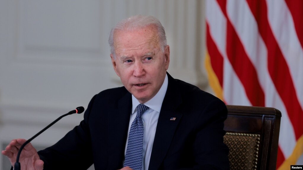 Tổng thống Mỹ Joe Biden trong cuộc gặp với lãnh đạo người Mỹ gốc Cuba tại Toà Bạch Ốc chiều ngày 30/7/2021. 