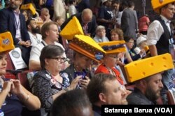 Delegates at the Democratic National Convention in Philadelphia, July 28, 2016.