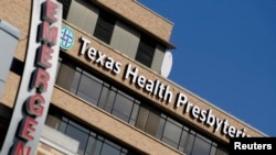 Penderita ebola AS dirawat di rumah sakit Presbyterian di kota Dallas, Texas (foto: dok).